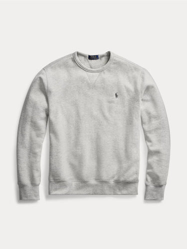Felpa Girocollo in Misto Cotone Grigio