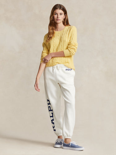 Joggingbroek met Ralph Lauren Schrift Wit