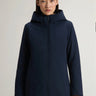 WOOLRICH-Parka in Tech Soft Shell Firth Down Blu-TRYME Shop