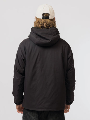 Parka Minimalista Leggero con Imbottitura Nero