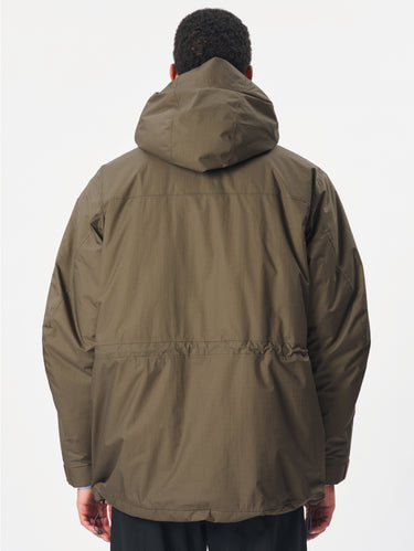 Parka Glade Imbottito in Nylon Multi Strato Verde
