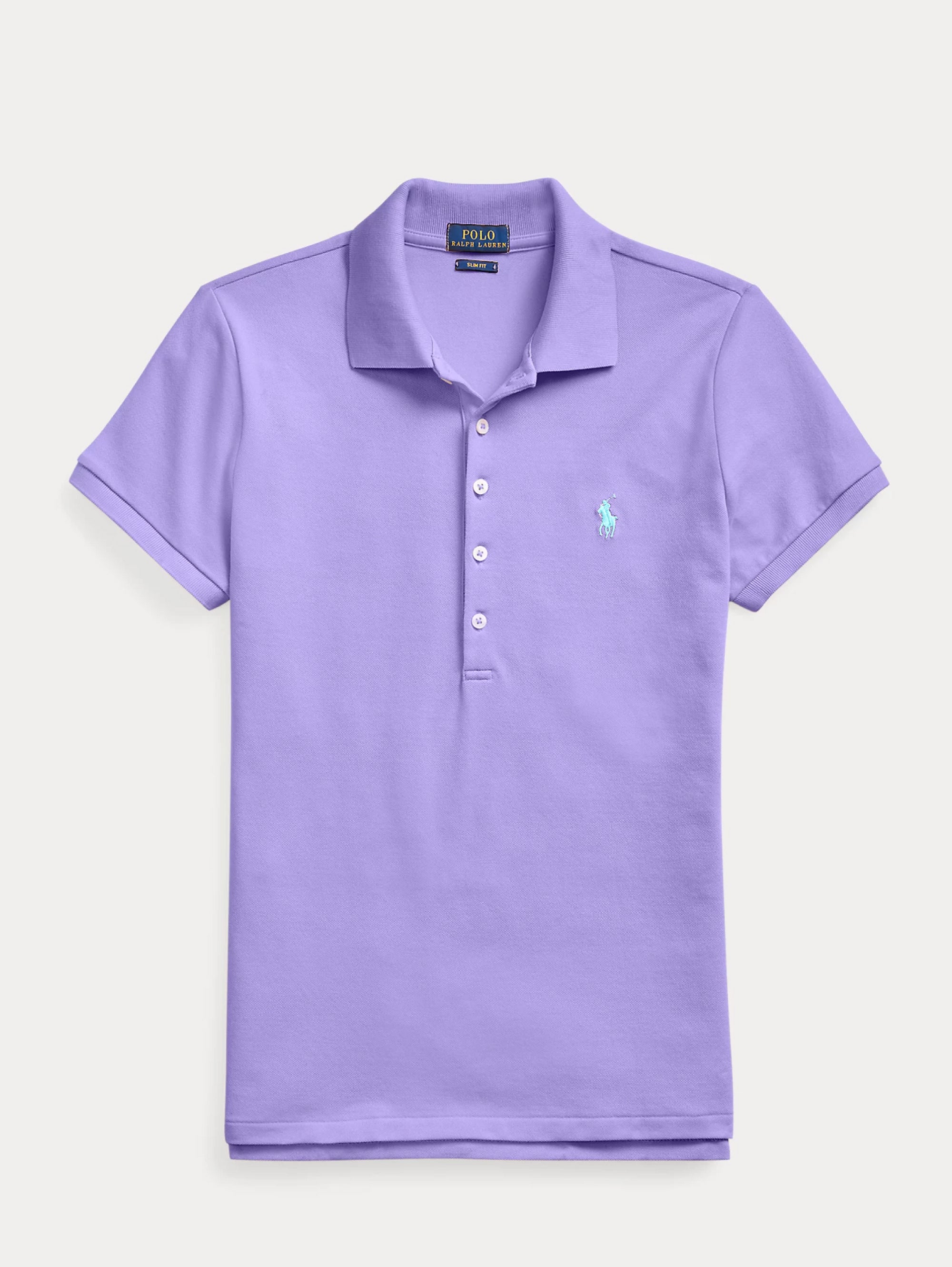 Lilac Slim Fit Short Sleeve Polo Shirt