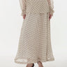 P.A.R.O.S.H.-Gonna in Chiffon a Pois Panna/Marrone-TRYME Shop