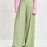 ESSENTIEL ANTWERP-Pantaloni Sartoriali con Pinces Verde-TRYME Shop