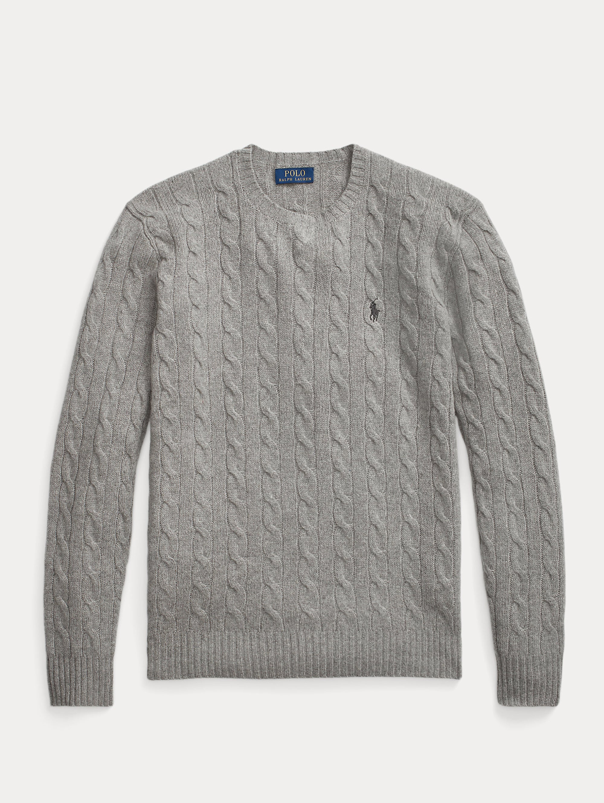 Light Gray Cable Sweater