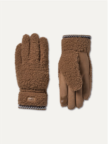 Guanti UGGbraid in Pile Marroni