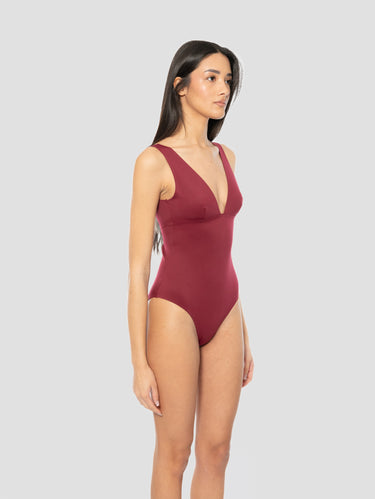 Einteiliger Badeanzug Calliope Bordeaux