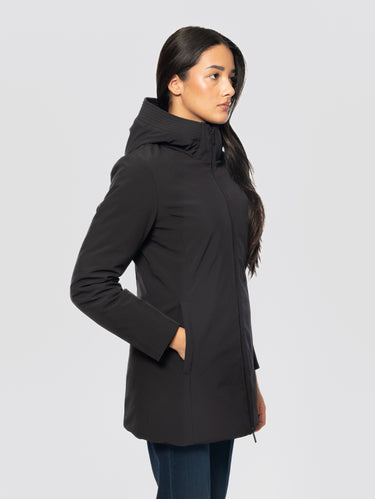 Parka in Tech Soft Shell Firth Down Nero