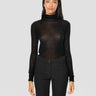 PINKO-Maglia in Lana Ultrafine con Micro Paillettes Nero-TRYME Shop