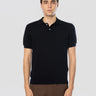 WOOLRICH-Polo in Maglia di Cotone Blu-TRYME Shop