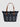 Borsa Shopper Mid in Sangallo e Denim Blu