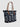 Borsa Shopper Mid in Sangallo e Denim Blu