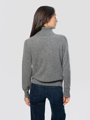 Maglia Laurene Collo Alto in Cashmere Grigio