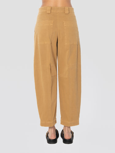 Ballonhosen aus Baumwoll-Twill Kastanie