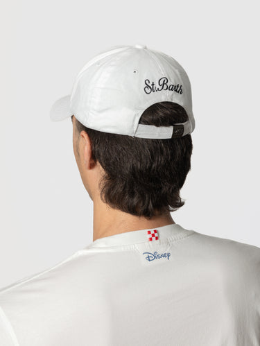Cappello da Baseball con Ricamo Expensive Watch Denim Bianco