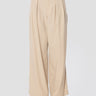CLOSED-Pantaloni in Fresco Lana con Pinces Argilla Beige-TRYME Shop