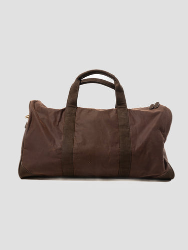 Borsone da Viaggio Jetleg in Tessuto Wax Marrone