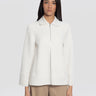 MAX MARA MM-Giacca in Jersey Armaturato Eliseo Bianco-TRYME Shop