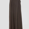 P.A.R.O.S.H.-Pantaloni a Palazzo con Elastico in Vita Testa di Moro-TRYME Shop