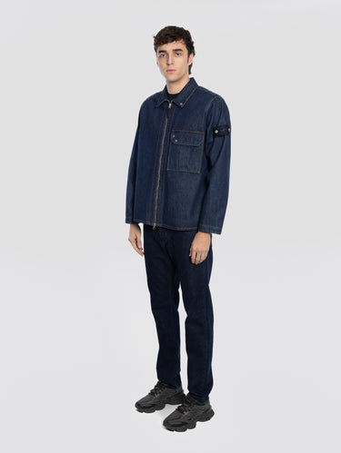 Slim Fit Jeans Indigo Blue Dyed