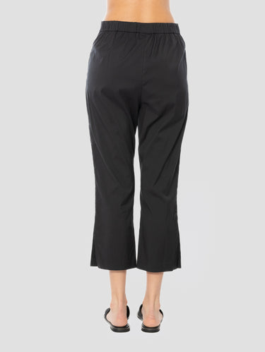 Capri-Hose Gerade Linie Schwarz