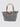 Borsa Shopper Mid a Righe Blu/Bianco