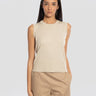 MAX MARA MM-Maglia a Coste in Seta e Cotone Avorio-TRYME Shop