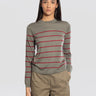 MAX MARA MM-Maglia a Righe in Lana e Cashmere Verde-TRYME Shop