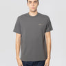 WOOLRICH-T-shirt Girocollo in Cotone Organico Grigio-TRYME Shop