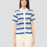 MC2 SAINT BARTH-Polo in Maglia Crochet a Righe Blu-TRYME Shop