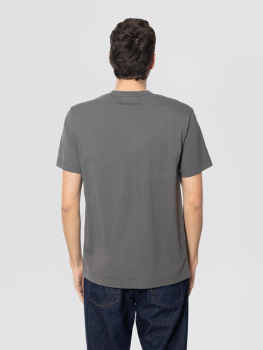 Crew Neck T-shirt in Grey Organic Cotton