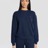 RALPH LAUREN-Felpa Girocollo Leggera Blu-TRYME Shop