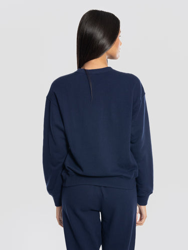 Leichter Rundhals-Sweatshirt Blau
