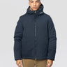 WOOLRICH-Giaccone Microfibra Mountain Cloth Blu-TRYME Shop
