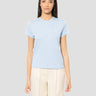 RALPH LAUREN-T-shirt Girocollo in Cotone Celeste-TRYME Shop