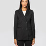 MAX MARA MM-Blazer Doppiopetto in Jersey Nero-TRYME Shop