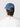 Cappello da Baseball con Ricamo Time is Money in Tessuto Denim Blu