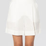 MAX MARA MM-Bermuda in Lino con Pinces Bianco-TRYME Shop