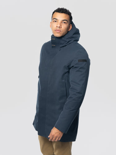 Parka en Surflex avec capuche bleu