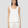 MAX MARA MM-Top in Lino Svasato Bianco-TRYME Shop