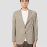 LATORRE-Giacca in Tessuto Armaturato Beige-TRYME Shop