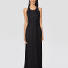 ERMANNO FIRENZE-Abito Lungo con Dettaglio in Pizzo Nero-TRYME Shop