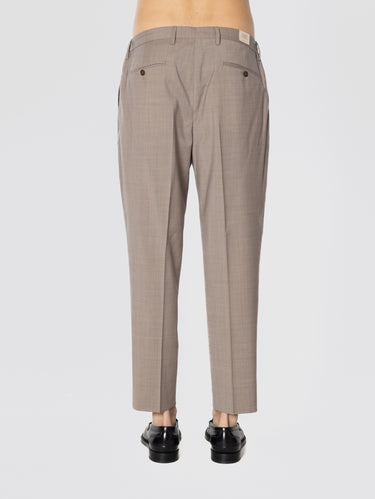 Portobellos Trousers in Lightweight Wool Beige
