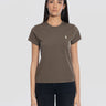 RALPH LAUREN-T-shirt Girocollo in Cotone Marrone-TRYME Shop