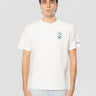 MC2 SAINT BARTH-T-shirt con Ricamo Snoopy Rigatoni Bianco-TRYME Shop