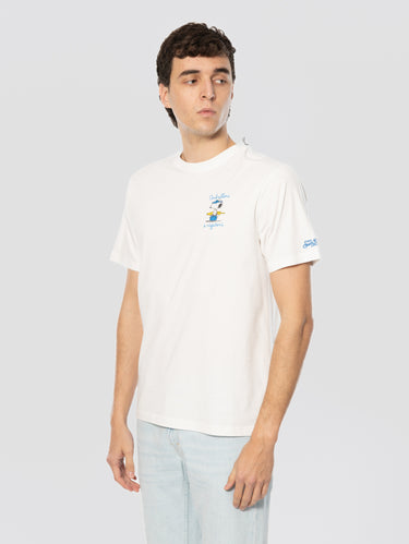 White Snoopy Rigatoni Embroidered T-shirt