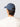 Cappello da Baseball con Logo in Tessuto Denim Blu