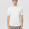 FILIPPO DE LAURENTIIS-Maglia Girocollo in Cotone Crepe Latte-TRYME Shop