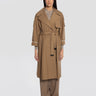 MAX MARA-Trencch Lungo a Vestaglia Marrone-TRYME Shop