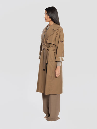 Brown Long Robe Trench Coat